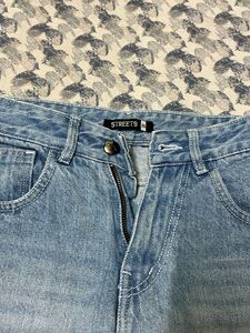 Wide Leg Distressed Jeans