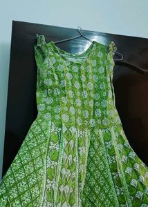 6 Miter Flare Long Anarkali Kurti