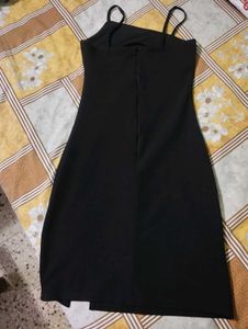 Black Bodycon Dress - Strappy Mini