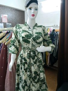 Ethnic Gown With Belt