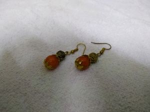 Cute, Small, Golden Colour, Small Rose, Bead, Pear