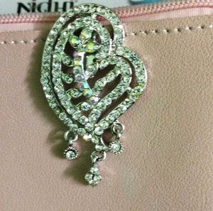 Sparkling Heart Brooch