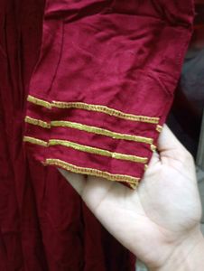 Elegant Maroon Kurta Set