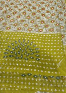 Mehendi Green Saree
