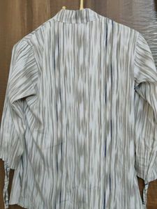 Striped Button-Down Top