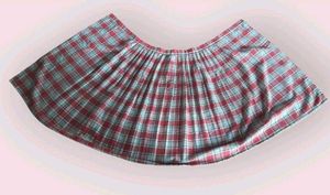 Wrap Around Check Skirt