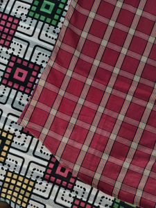 Red &amp; Beige Checkered Shirt