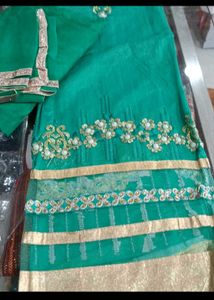 Emerald Green Embroidered Salwar Kameez