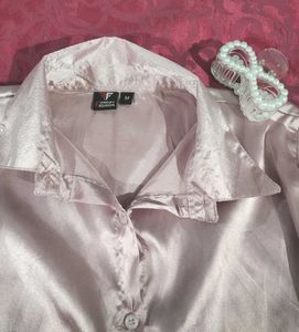 Casual Satin Shirt For Women