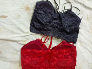 Fancy Lace Bra Lingerie Set Padded