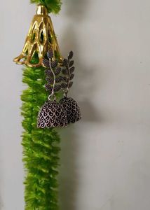 Silver Jhumka Earrings