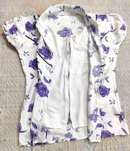 Floral Print Top💙 pure cotton 💚