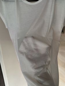 URBANIC White T-shirt With Short Sleeves