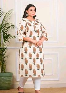 Beautiful Off White Kurti..🤍✨