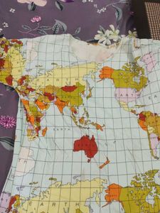 World Map Print Top