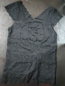 Elegant Black Lace Top