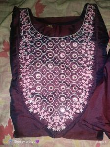 Elegant Purple Kurta Set