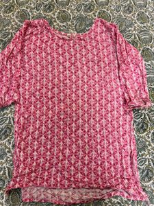 Pink Patterned Top