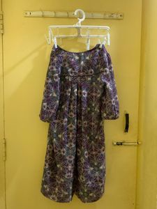 Patterned Purple Dress