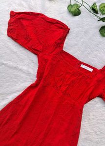 Mango Broderie Anglaise Dress