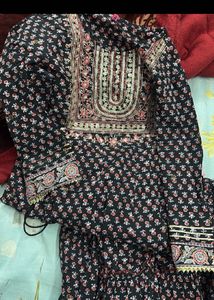 Combo 4 Floral Embroidered Anarkali Kurti