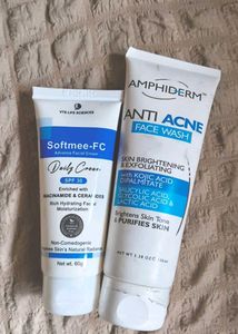 Amphiderm Anti Acne Face Wash, Softmee-FC Cream