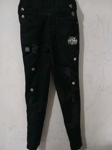 Denim Black Dungaree