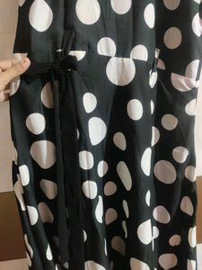 Fashionable Polca Dot Long Gown For Women....