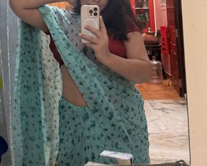 Floral Print Saree