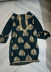 Green Sharara Palazzo Pants