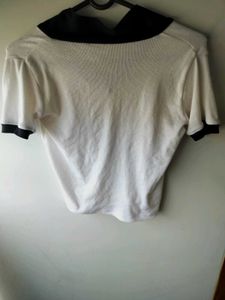 White Top with Black Trim