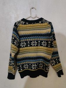 Patterned Knit Sweater