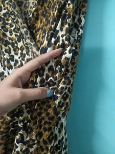 Leopard Print Party Wear Dress
