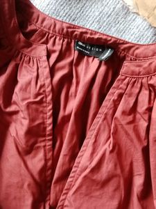 Red Dress with Cape Sleeves
