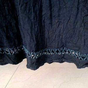 Black Lace above Knee length Dress