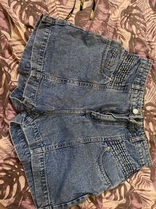 High Waist Denim Shorts