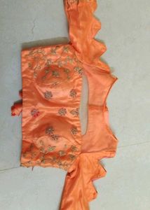 Peach Embroidered Lehenga Set