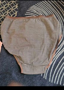 3 Pack Of Striped Cotton Panties