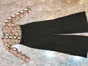 Snakeskin Print Jumpsuit
