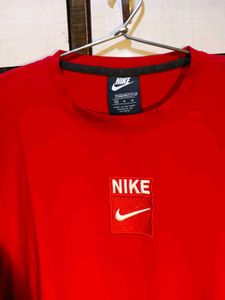 Red Nike Long Sleeve Top
