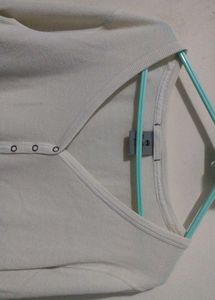 Off-white Ribbed Top