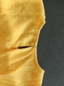 Yellow Swiss Girl Top