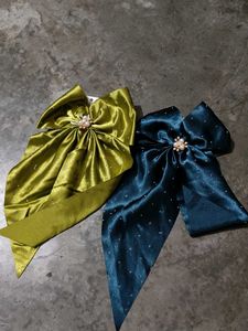 Korean Trending Hair Clips Bow Combo