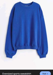 H&amp;M Blue Oversized Sweatshirt