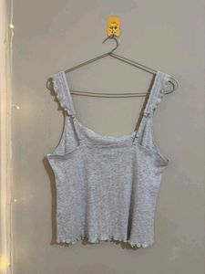 Grey Sleeveless Tank Top