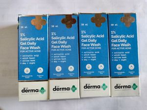 Combo Of 4 The Derma Co Salicylic Acid Face Wash
