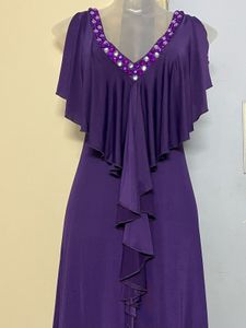 branded plus size Elegant Purple Maxi Dress