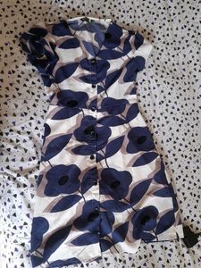 Floral Print Button-Down Dress