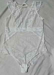White Lace Bodysuit