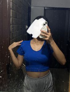 Blue V-Neck T-Shirt
